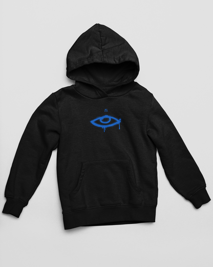 "Falling For You" Hoodie | Blue Lightning Love Message Pullover