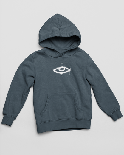"Falling For You" Hoodie | Blue Lightning Love Message Pullover