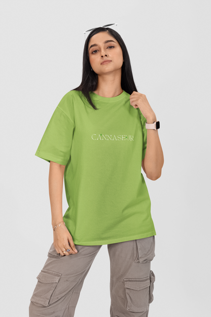 Oversized Black T-Shirt by CANNASEUR | Mystic Star Graphic Back Print-Mysoul