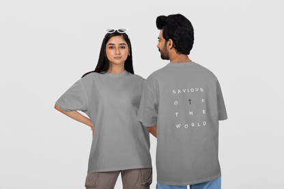 Oversized T-Shirt | 'Saviour of the World' Back Graphic-Mysoul