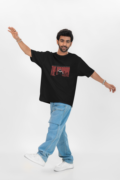 'The Warrior' Oversized Graphic Tee | Gym Streetwear