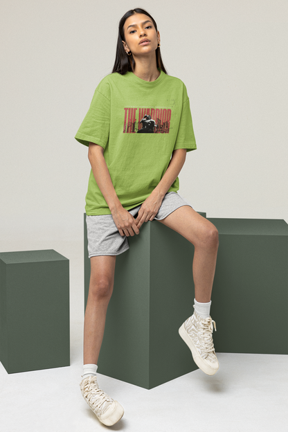 'The Warrior' Oversized Graphic Tee | Gym Streetwear