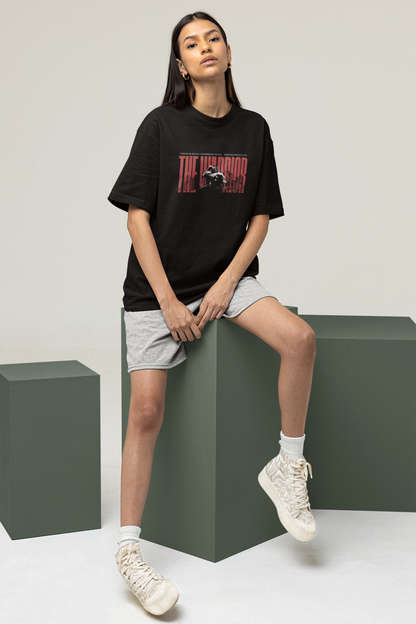 'The Warrior' Oversized Graphic Tee | Gym Streetwear