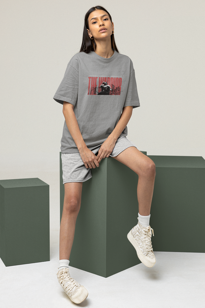 'The Warrior' Oversized Graphic Tee | Gym Streetwear