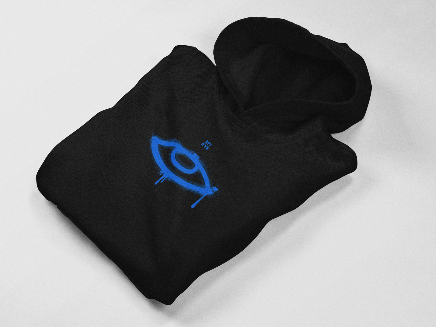 "Falling For You" Hoodie | Blue Lightning Love Message Pullover