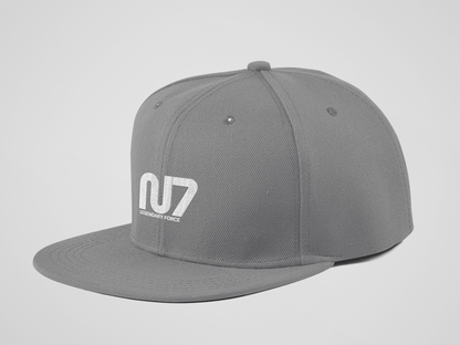 N7 Legendary Force Snapback Hat | Gray Embroidered Mass Effect Gaming Cap