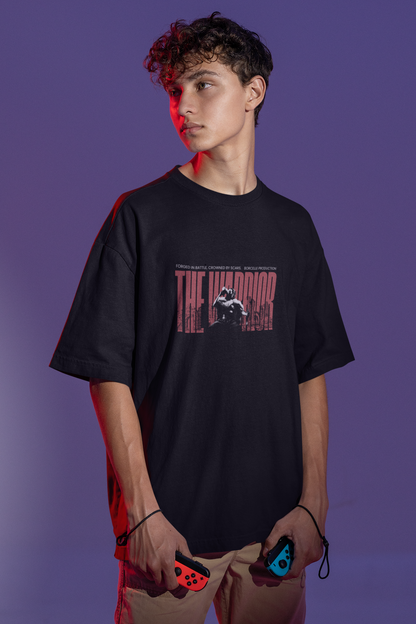'The Warrior' Oversized Graphic Tee | Gym Streetwear